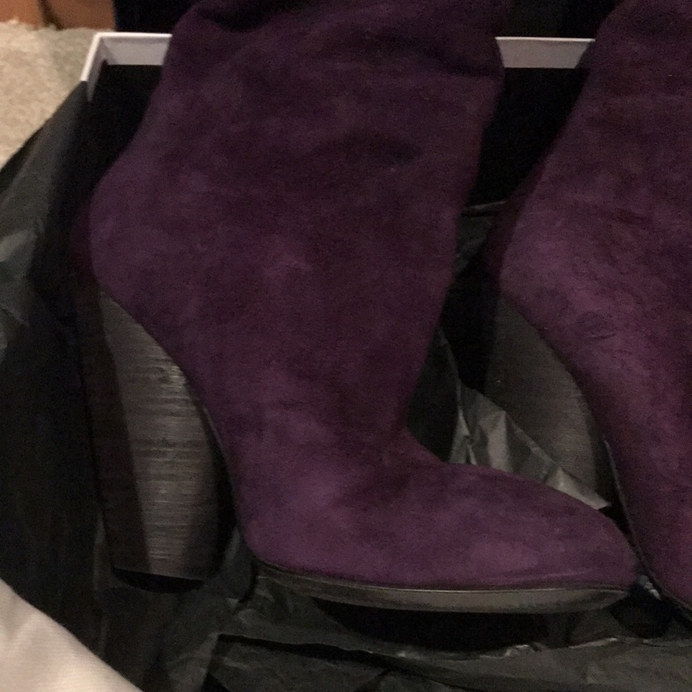 Gorgeous Marsell Rafano purple suede boots